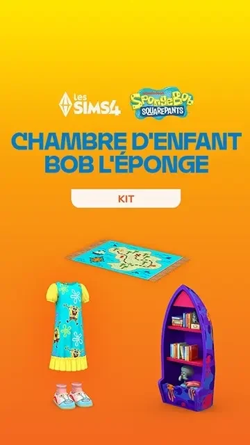 Les Sims 4 : Chambre d'Enfant Bob l'Éponge